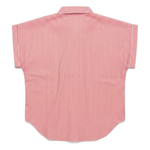 Smallable Woman - Gestreifte Bella Crop Bluse | Kirschrot