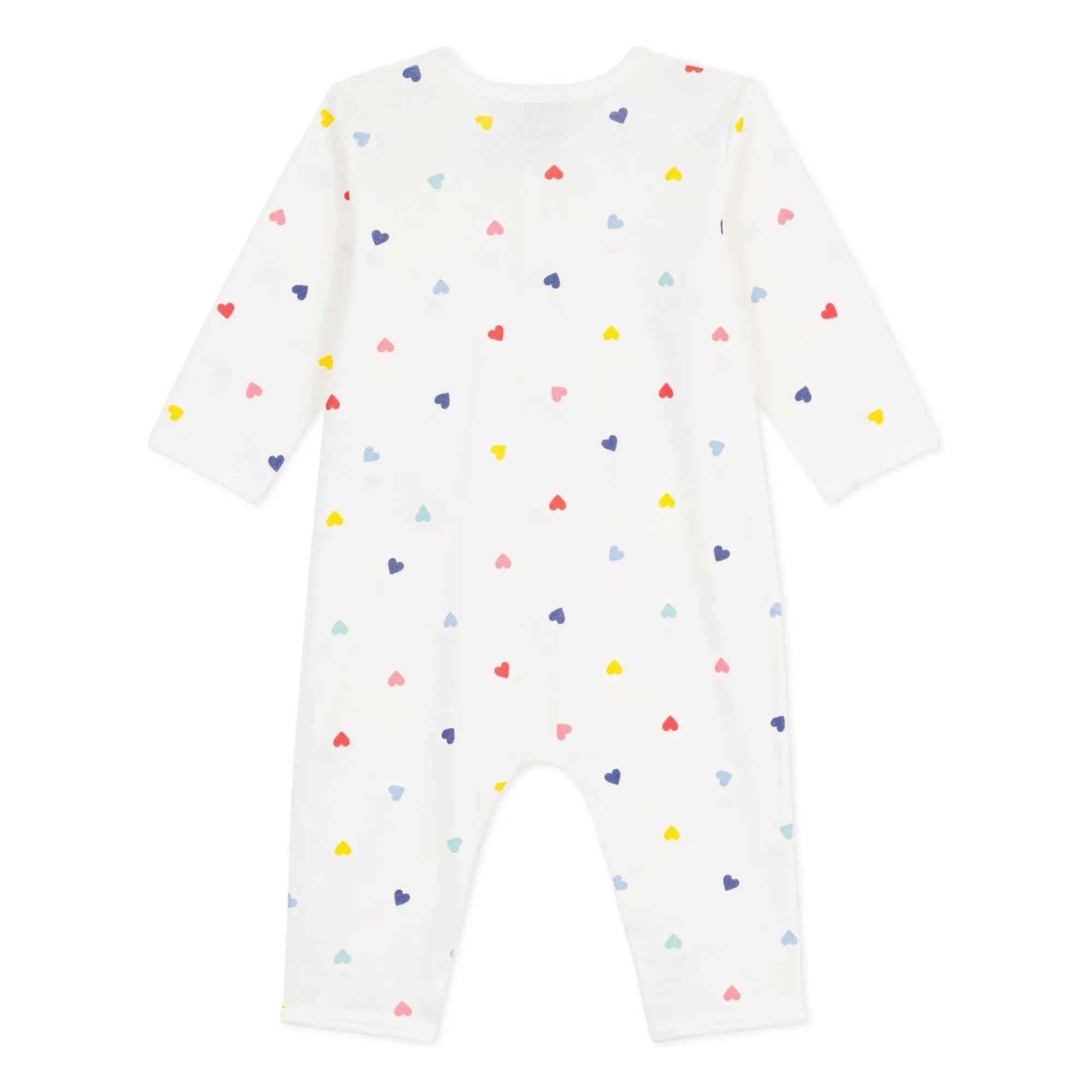 Petit Bateau - Schlaf gut Herzen Schlafanzug | Weiß