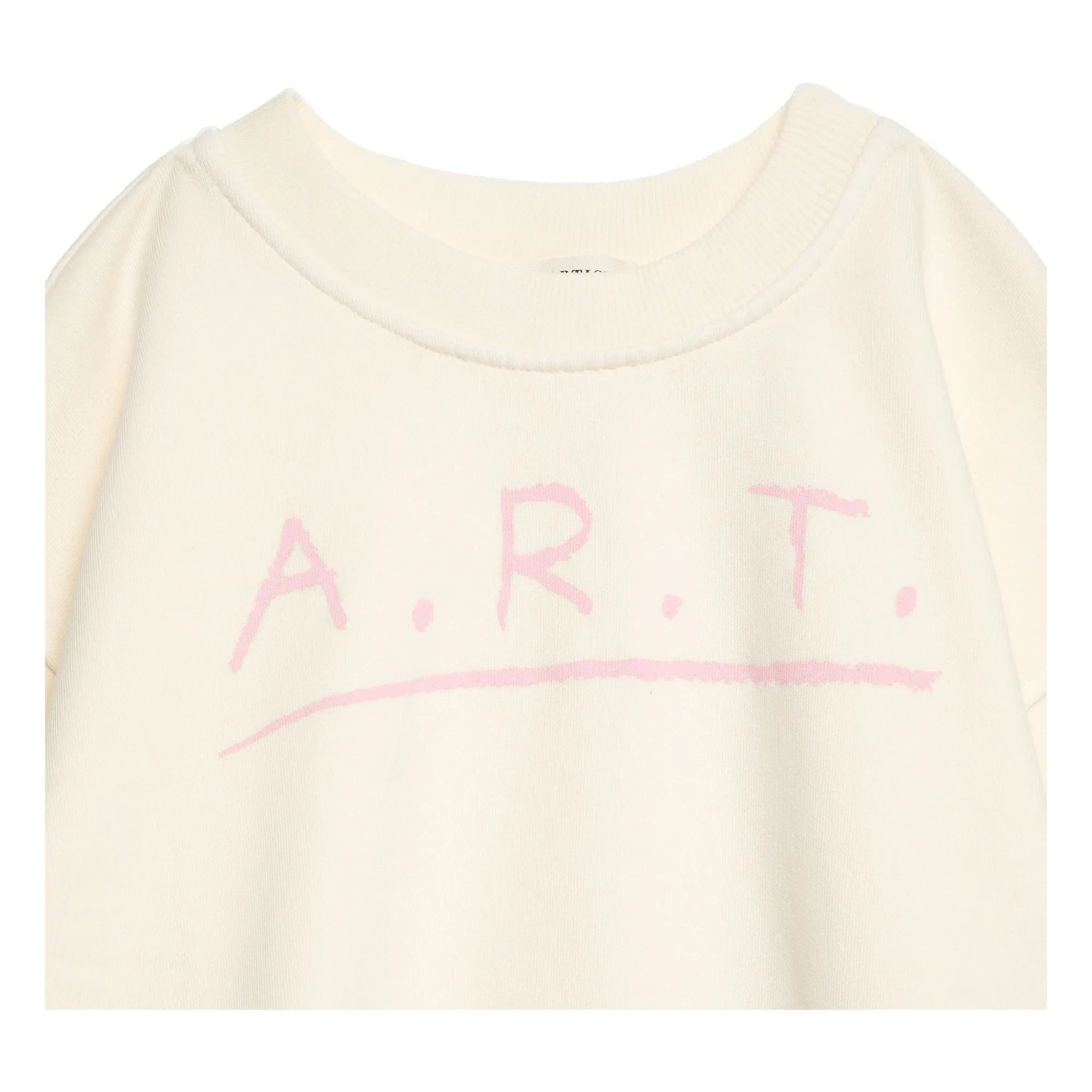 True Artist - Kurzarm-Sweatshirt N°13 Bio-Baumwolle | Creme