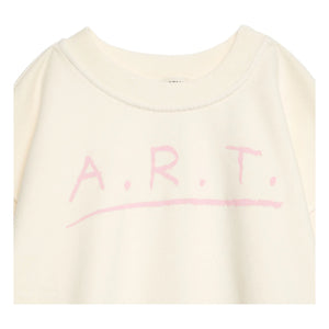 True Artist - Kurzarm-Sweatshirt N°13 Bio-Baumwolle | Creme