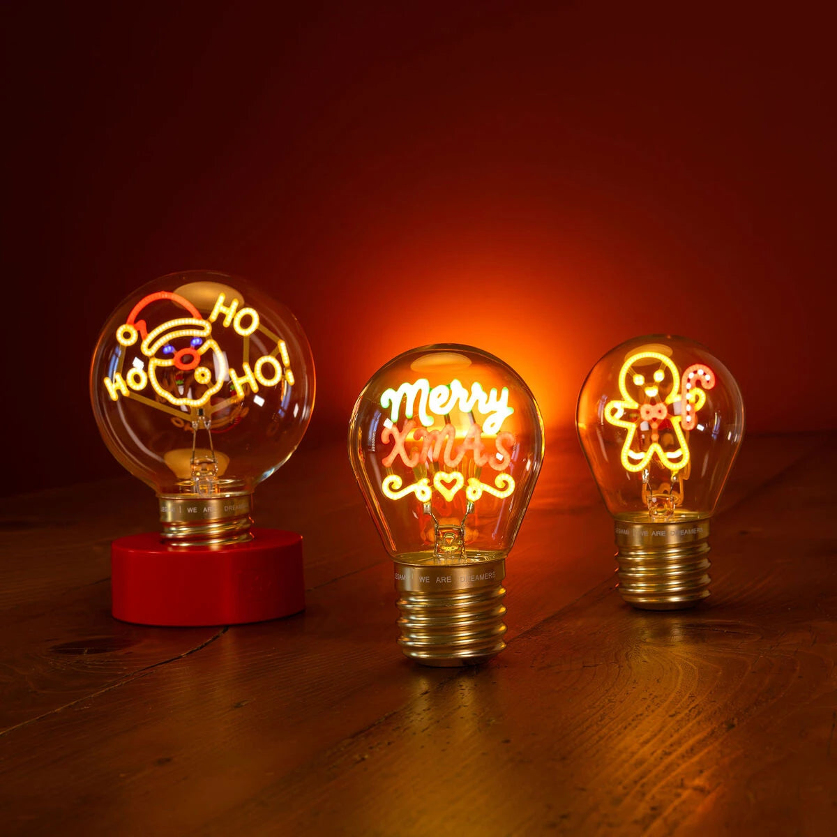 Legami - Lebkuchen Noël Glühbirnen Tischlampe - Bulb Fiction