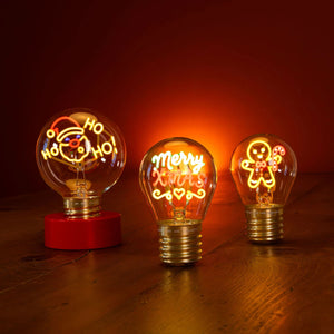 Legami - Lebkuchen Noël Glühbirnen Tischlampe - Bulb Fiction