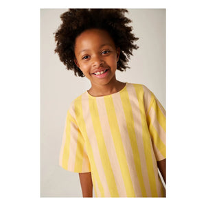 Tumble N'Dry – Gestreiftes T-Shirt-Kleid Primavera | Gelb