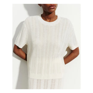 Bompard - Pointelle Kaschmir- und Seidenpullover | Natur
