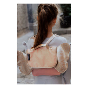 Caramel & Cie – Umhängetasche „Iridescent Butterfly“ | Koralle