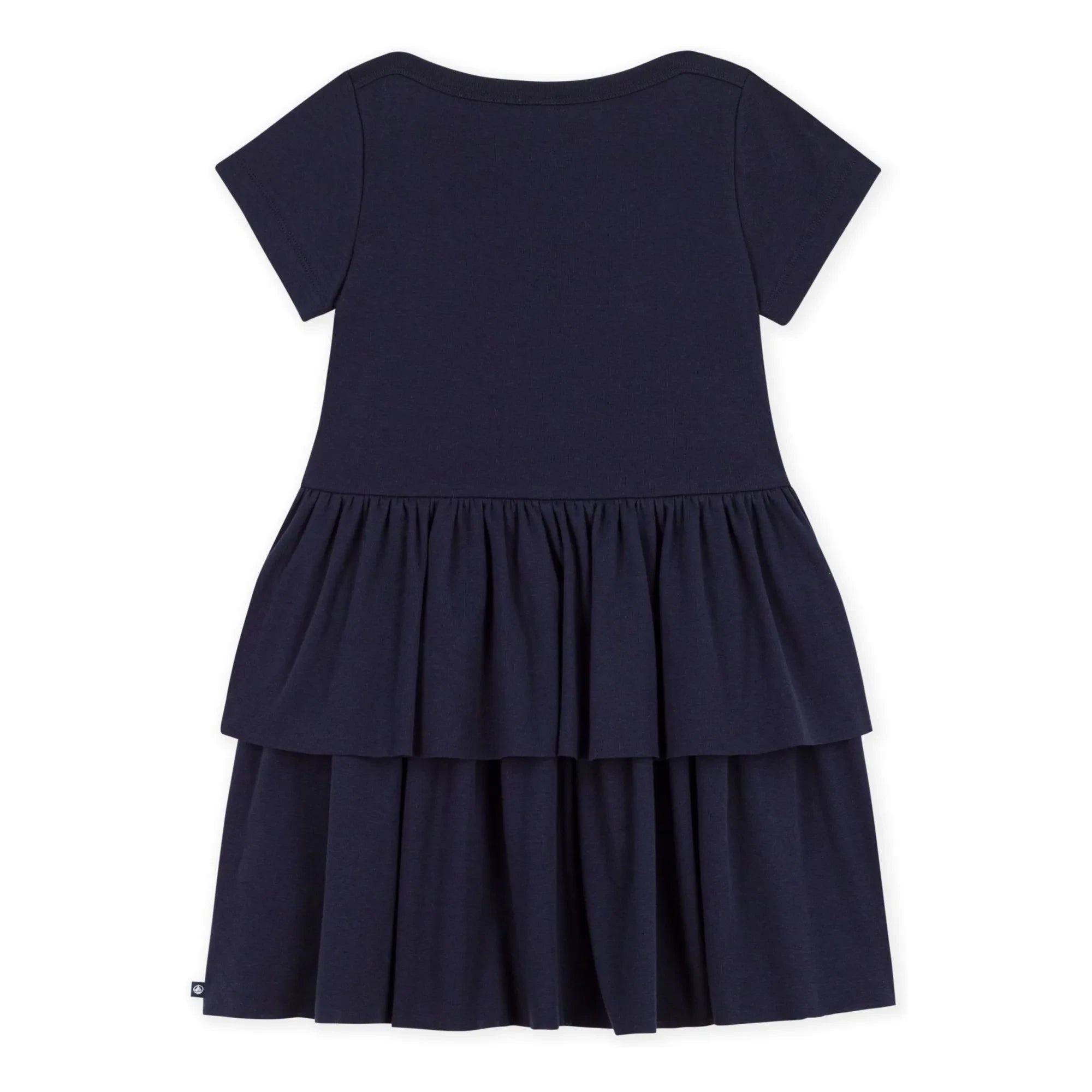 Petit Bateau - Organik Pamuk Kalp Elbise | Lacivert