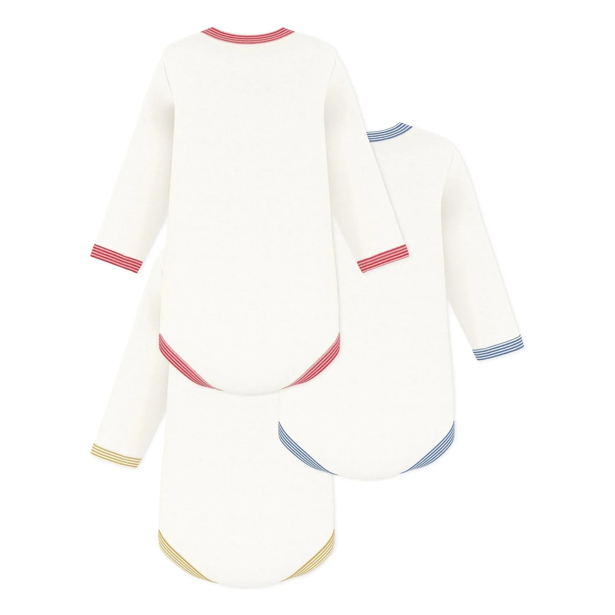 Petit Bateau - 3'lü Organik Pamuklu Hayvan Desenli Body Seti | Beyaz