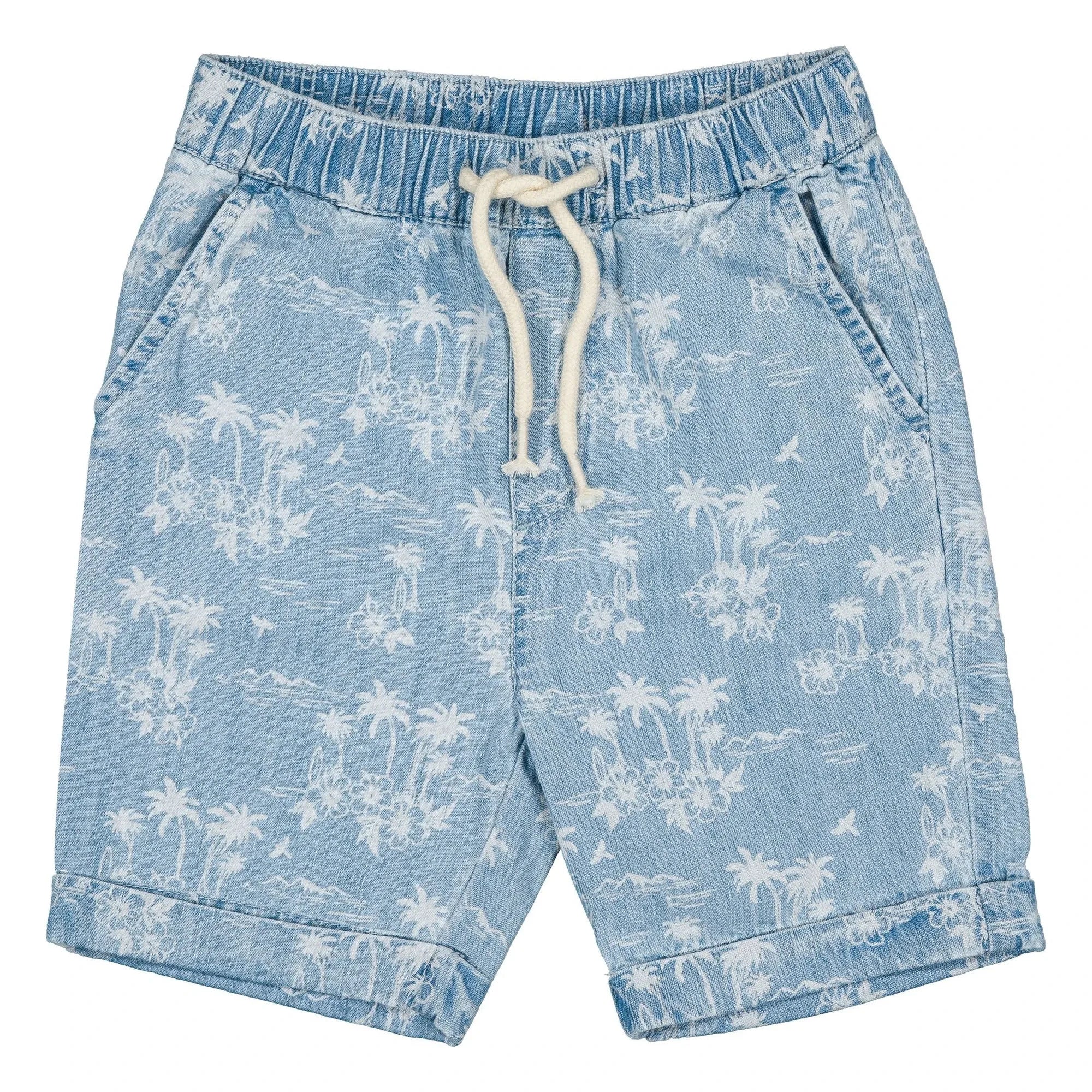 Louis Louise - Denim Bermuda Soho Hawaii | Hellblau