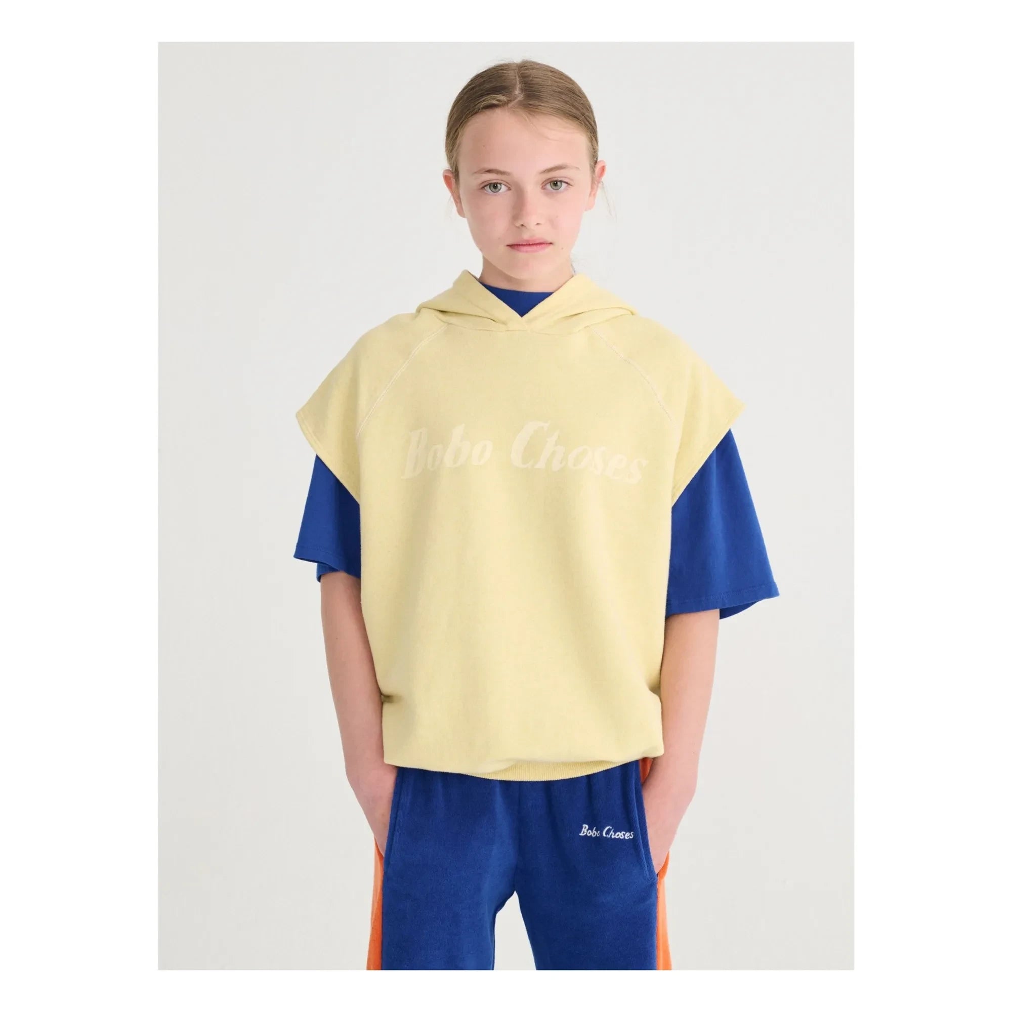 Bobo Choses - Bobo Choses Ärmelloses Kapuzen-Sweatshirt aus Bio-Baumwolle | Gelb