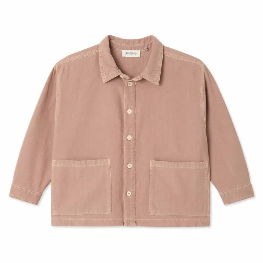 American Vintage - Lofway Denim Gömlek | Marled pembe
