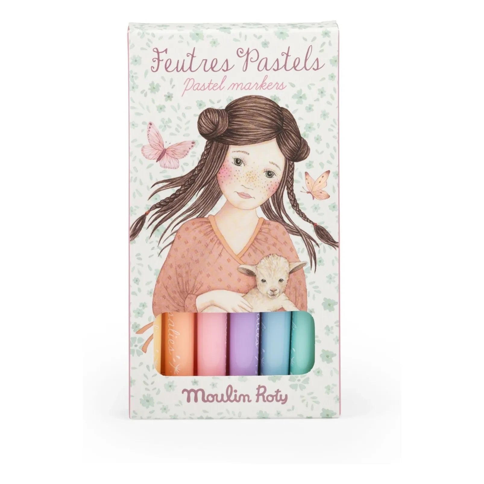 Moulin Roty - Les Rosalies Filzstifte Pastell - 6er-Pack