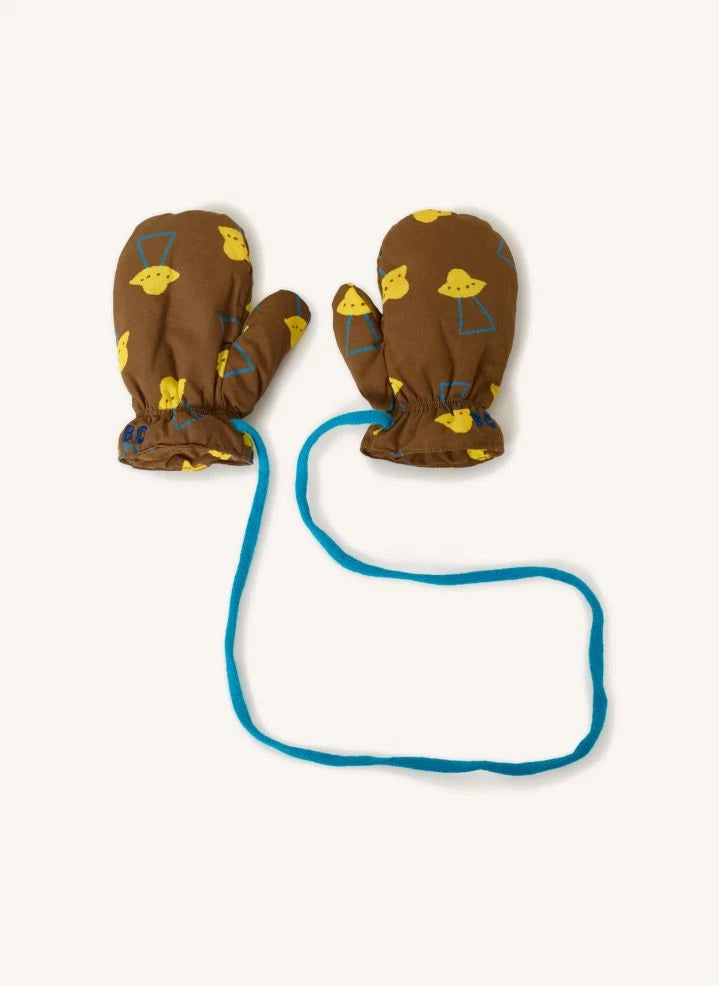 Bobo Choses - Babyhandschuhe und -teller aus recycelter Faser | Braun