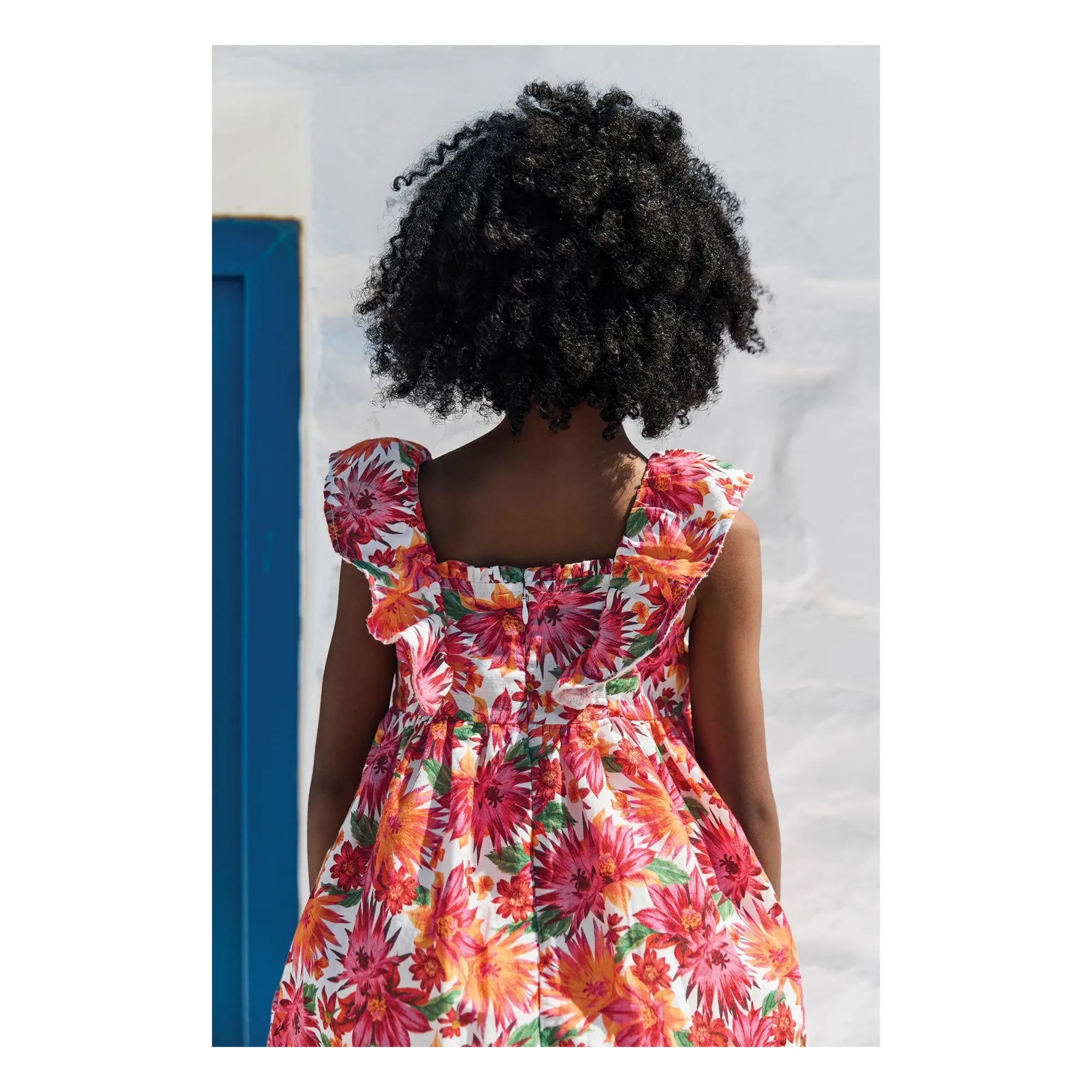 Tartine et Chocolat - Geblümtes Kleid | Orange