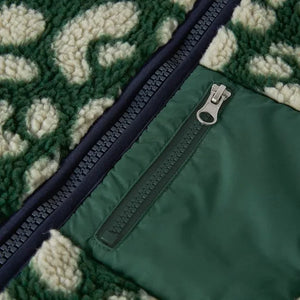 Liewood - Nelson leopardenmusterte Sherpa-Jacke aus recycelten Fasern | Grün