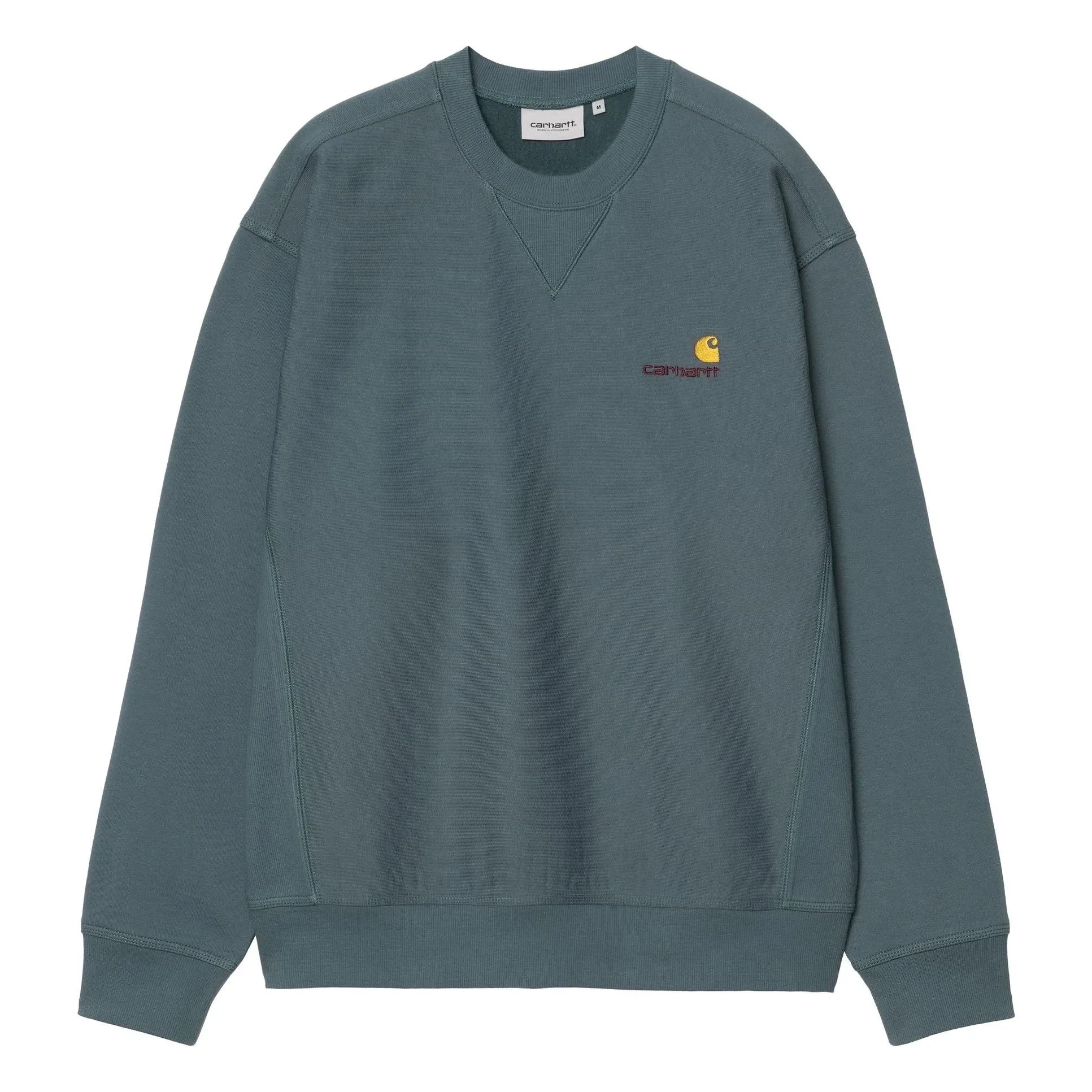Carhartt WIP - American Script Sweatshirt | Blau Grün