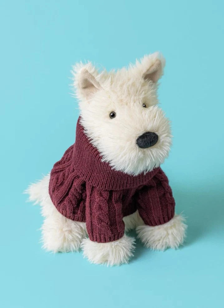 Jellycat - Munro Scottie Hund "Winterpulli" Plüsch