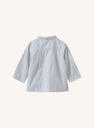 Caramel - Bullshark Gestreiftes Babyhemd | Grau