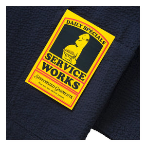 Service Works – Seersucker Server Jacke | Marineblau