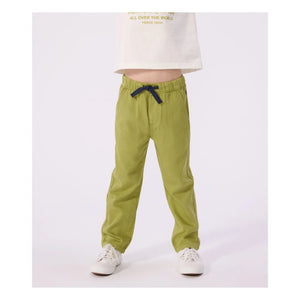 Petit Bateau – Gerade geschnittene Twill-Hose | Khaki
