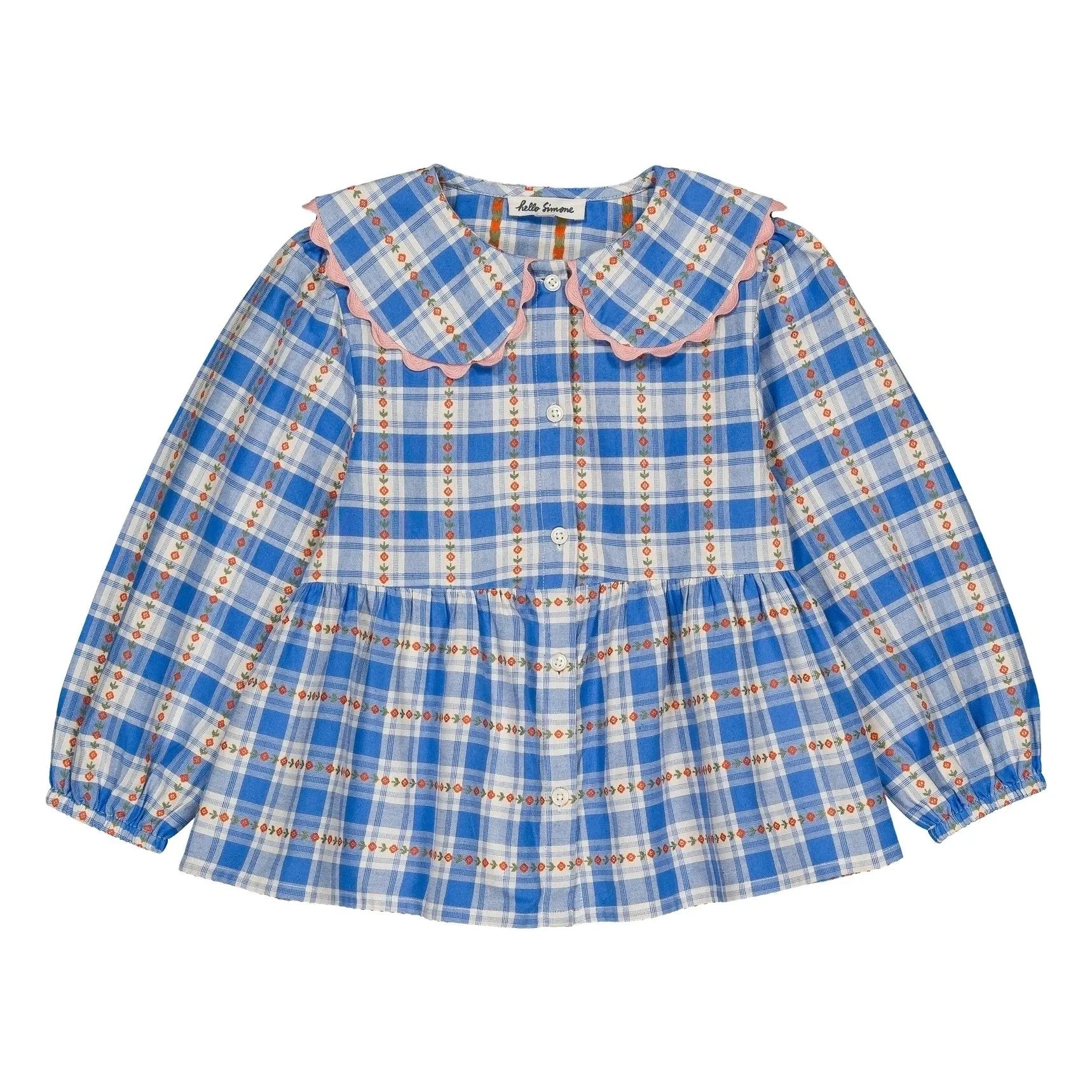 Hallo Simone – Mavi | Karierte Bluse mit Erik-Muster