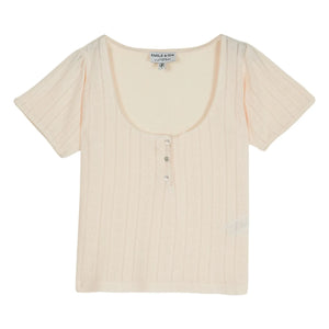 Emile et Ida - Modal Baumwolle T-Shirt | Creme