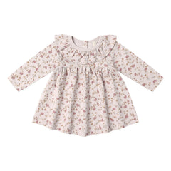Quincy Mae - Bio-Baumwoll-Blumenkleid | Flieder