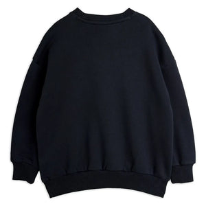 Mini Rodini - Organik pamuk tavşan sweatshirt | Siyah