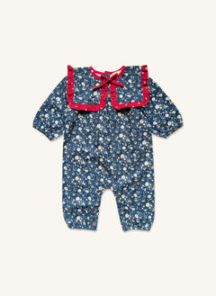 Louis Louise - Celiciane Blumenmuster Overall | Dunkelblau