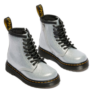 Dr. Martens – 1460 J Glitter Stiefel | Silber