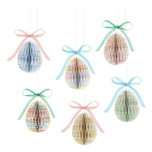 Meri Meri - Dekorative Hängeeier - Meri Meri x Liberty - 6er-Set
