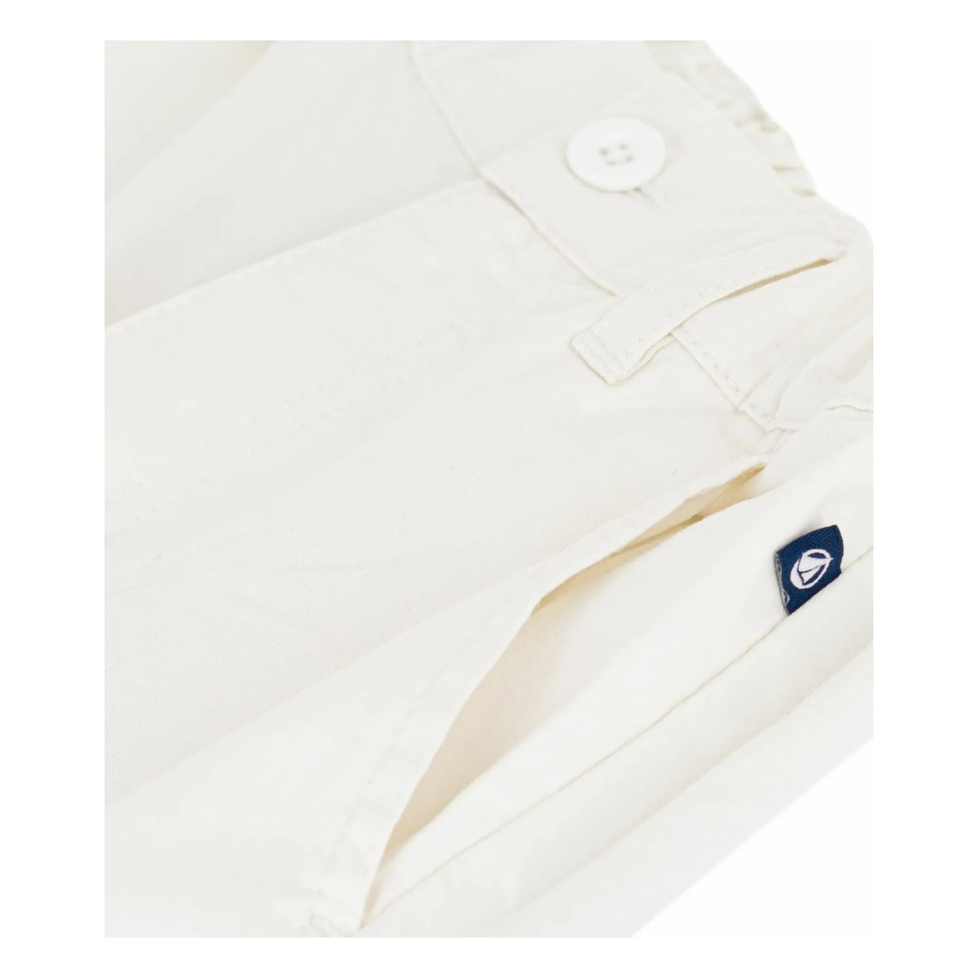 Petit Bateau – Uni Twill Bermuda-Shorts | Ecru