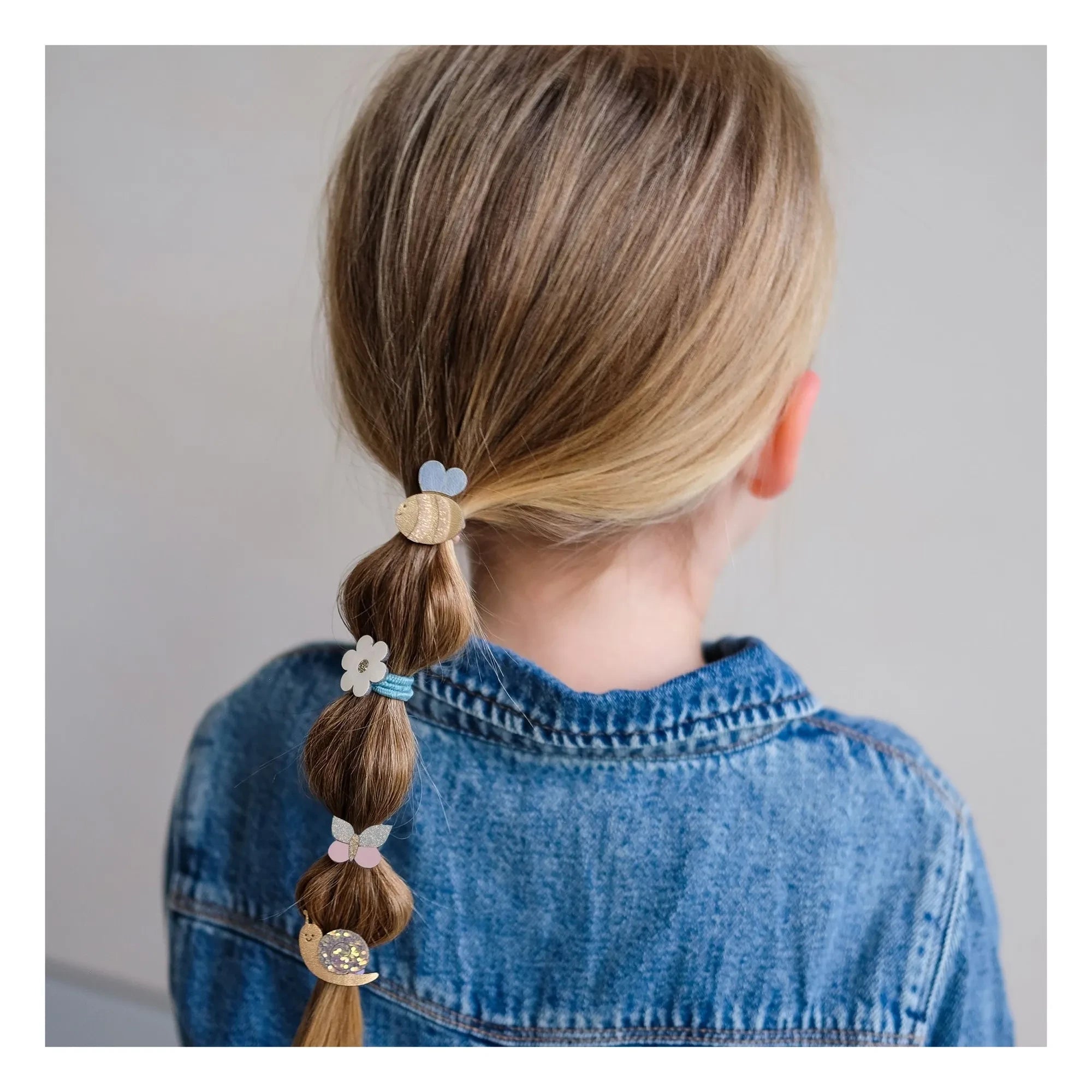 Mimi & Lula - 5er Mini-Bienen-Haarspangen-Set | Lila