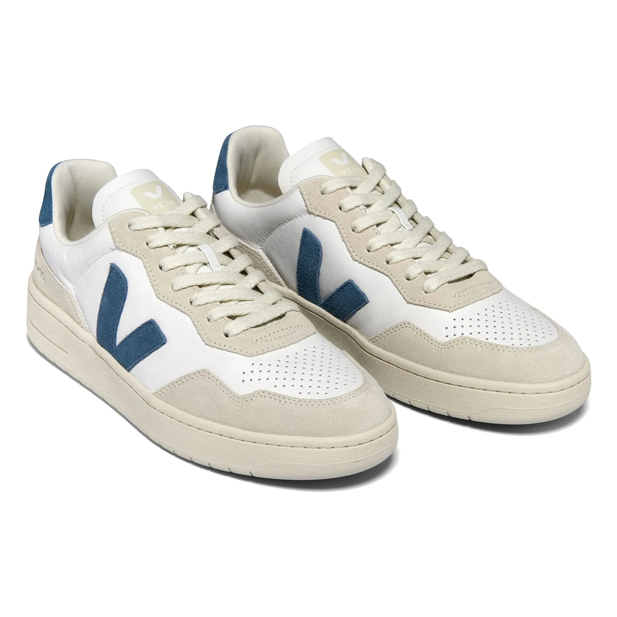 Veja - V-90 O.T. Leder-Sneaker | Blau