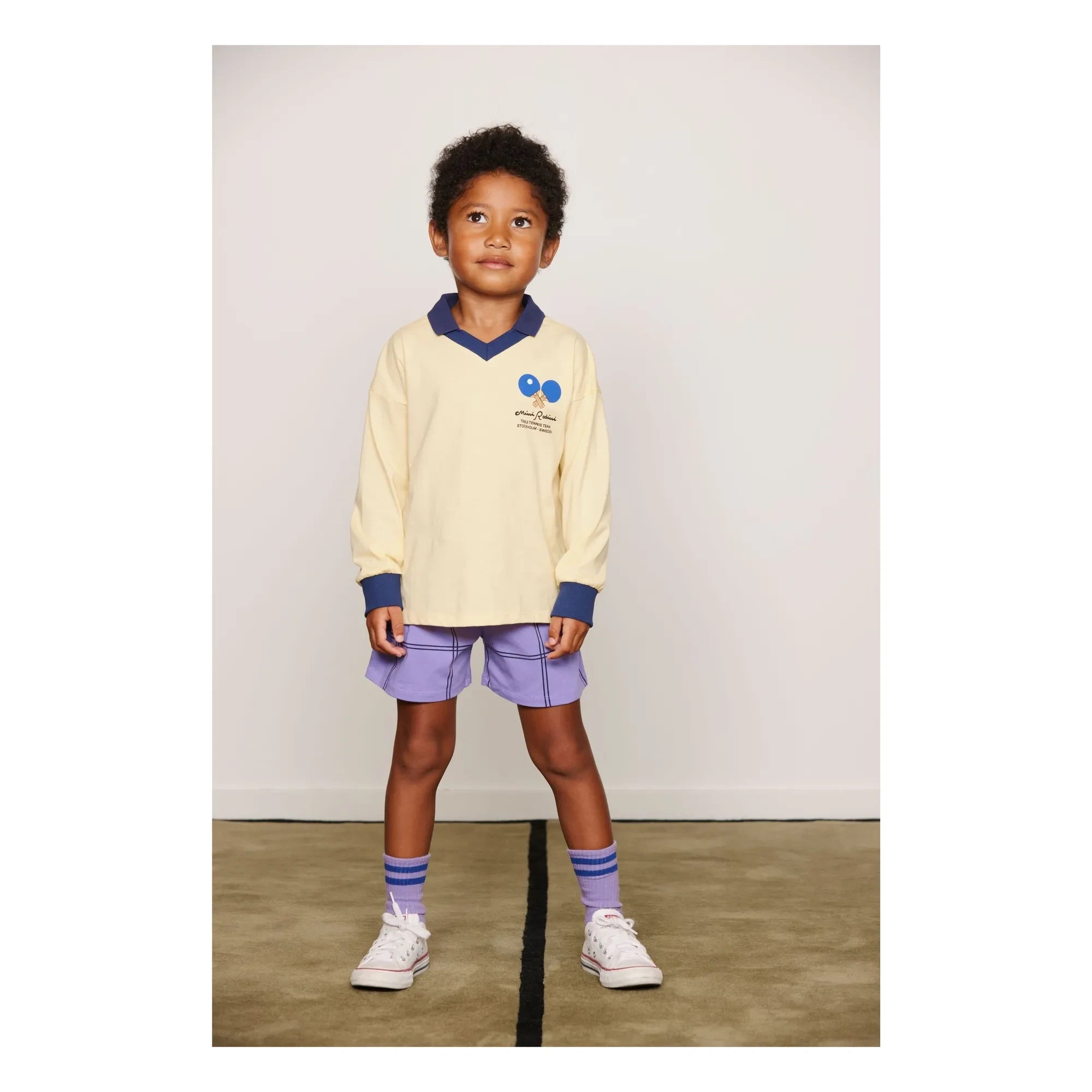 Mini Rodini - Polo Ping Pong Bio-Baumwolle | Gelb
