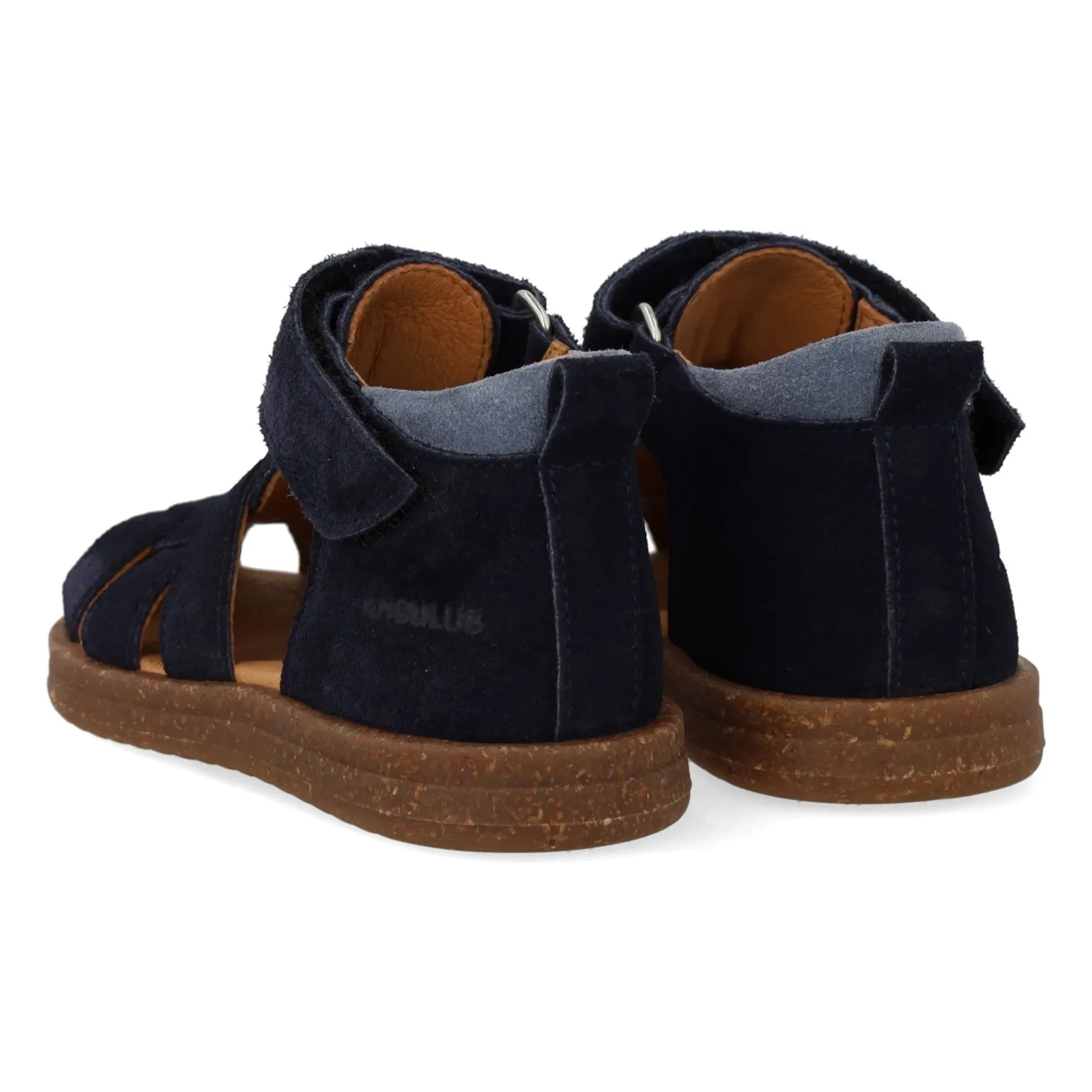 Angulus - Wildleder Gestreifte Rosa Sandalen | Dunkelblau