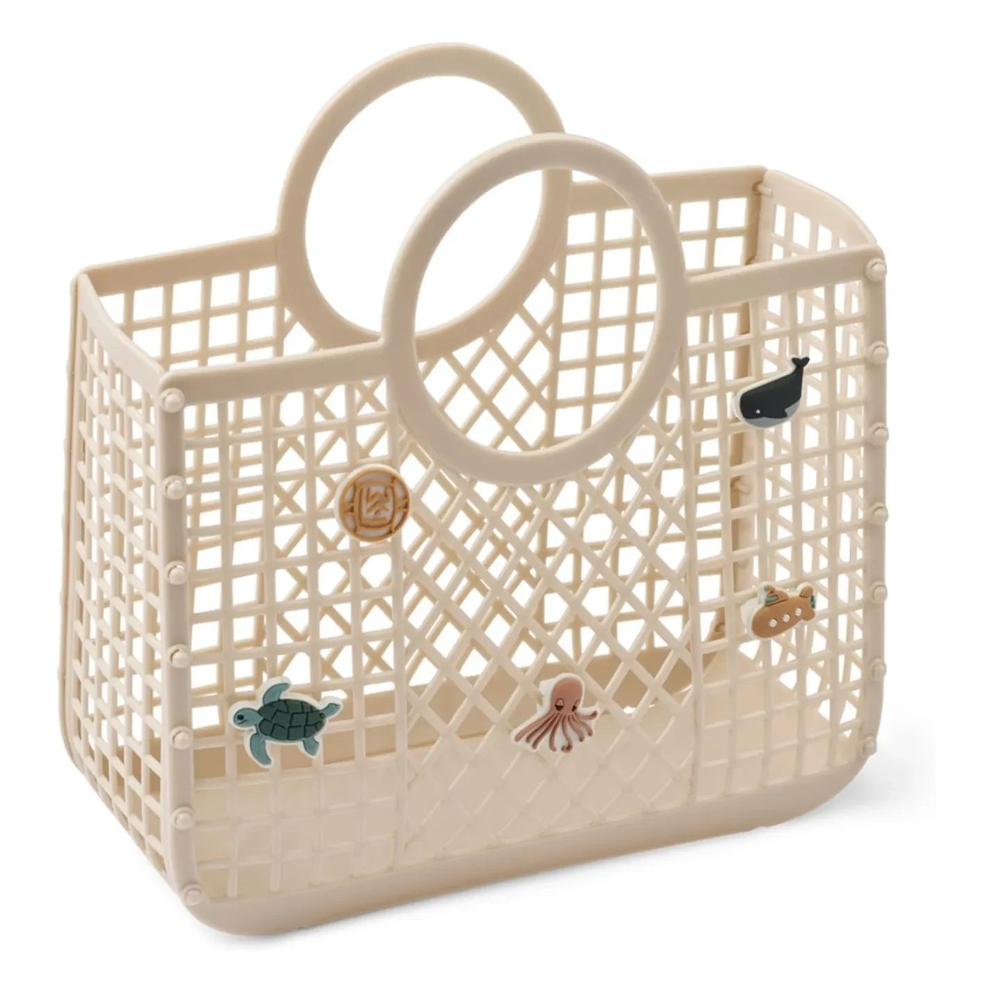 Liewood - Samantha Charms Korb aus recyceltem Polyester | Ecru