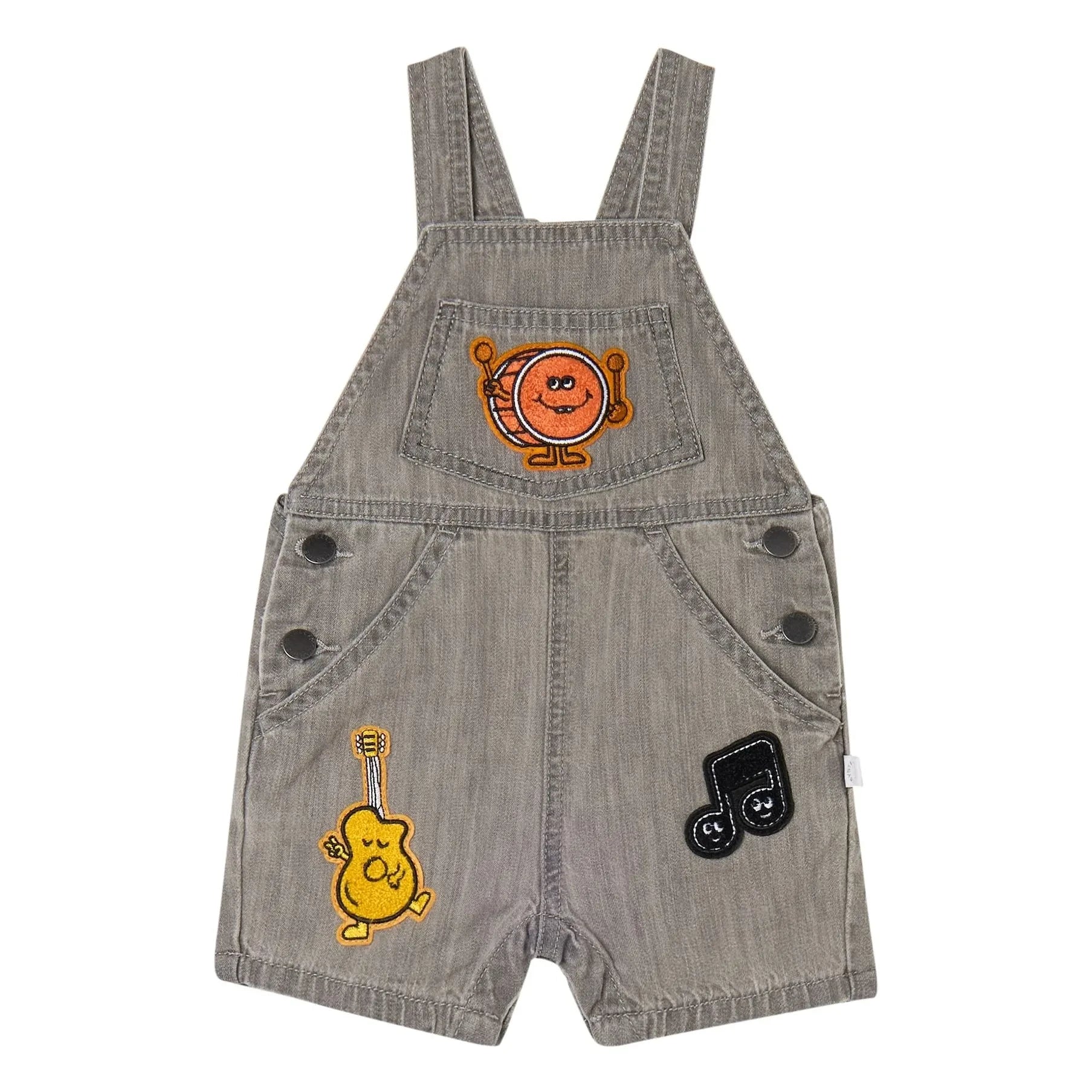 Stella McCartney Kids – Jeans-Overall Musik | Grau