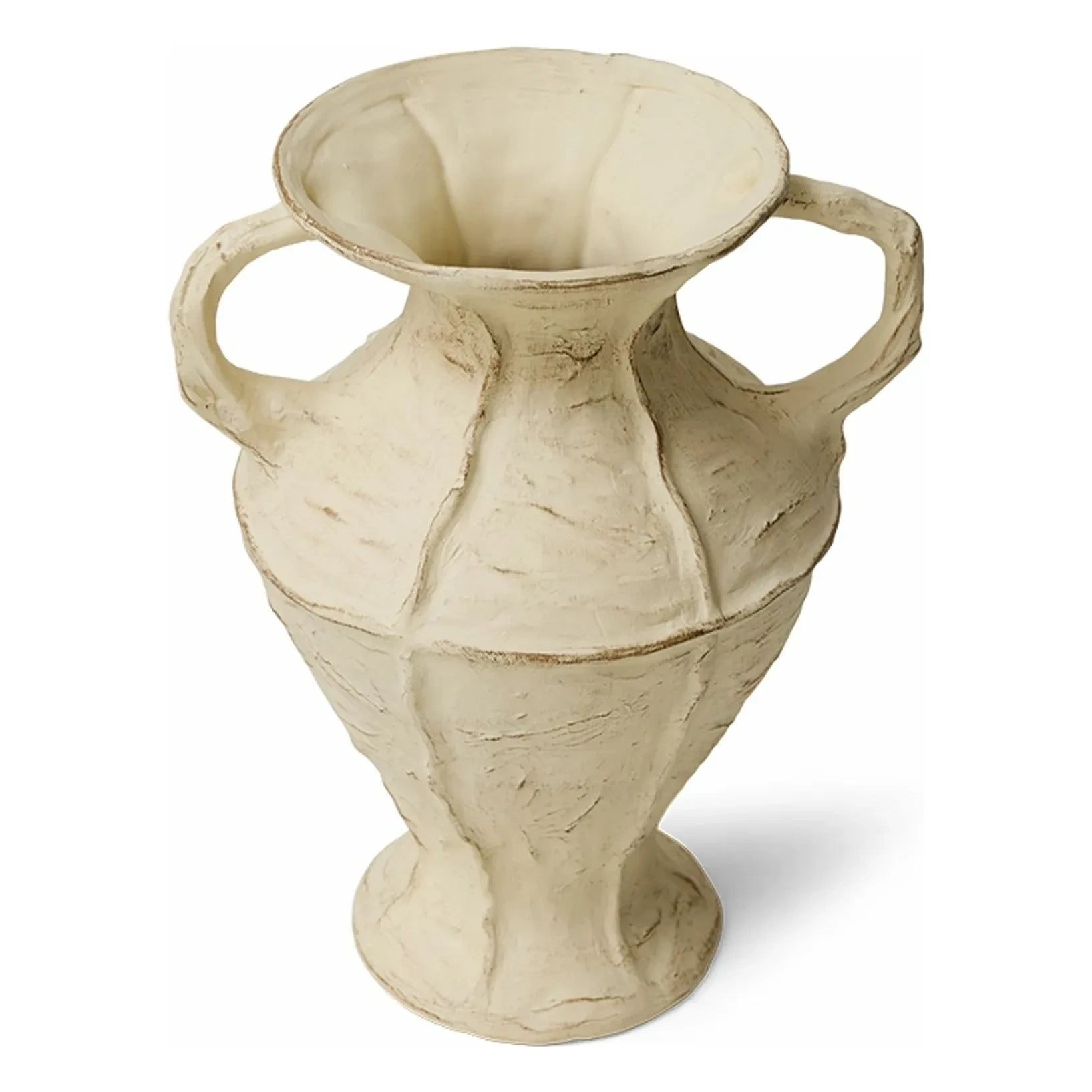 HKliving - New Classics Steingutvase | Creme