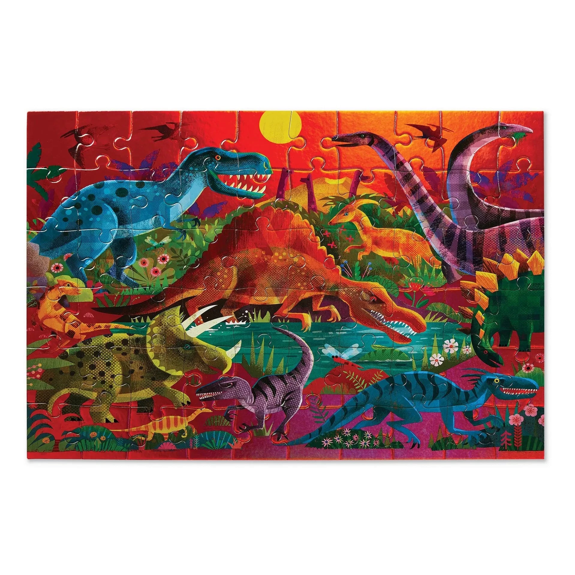 Crocodile Creek - Holografisches Puzzle Dinosaurier - 60 Teile