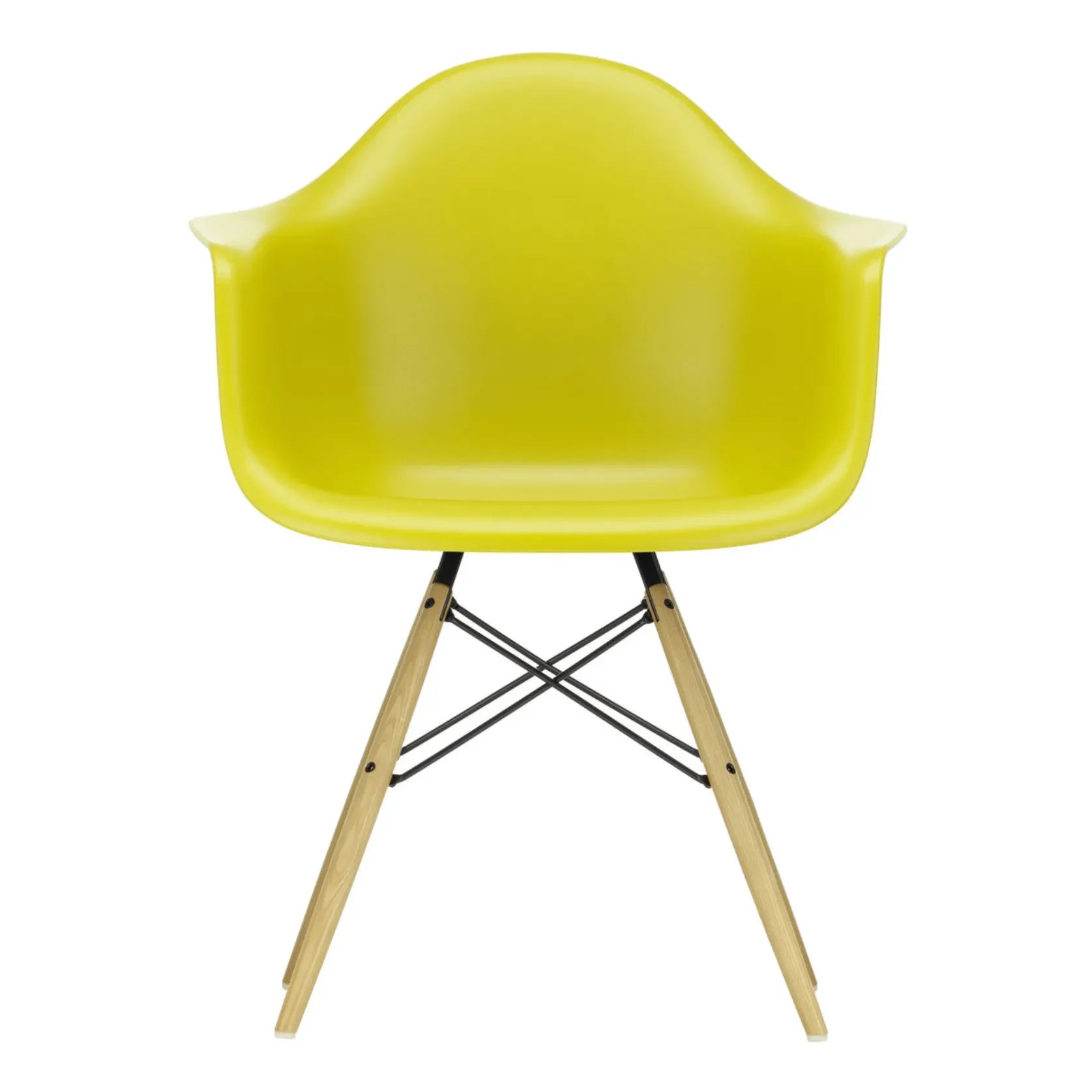 Vitra - DAW Stuhl - Ahorn-Untergestell - Charles & Ray Eames | Senf