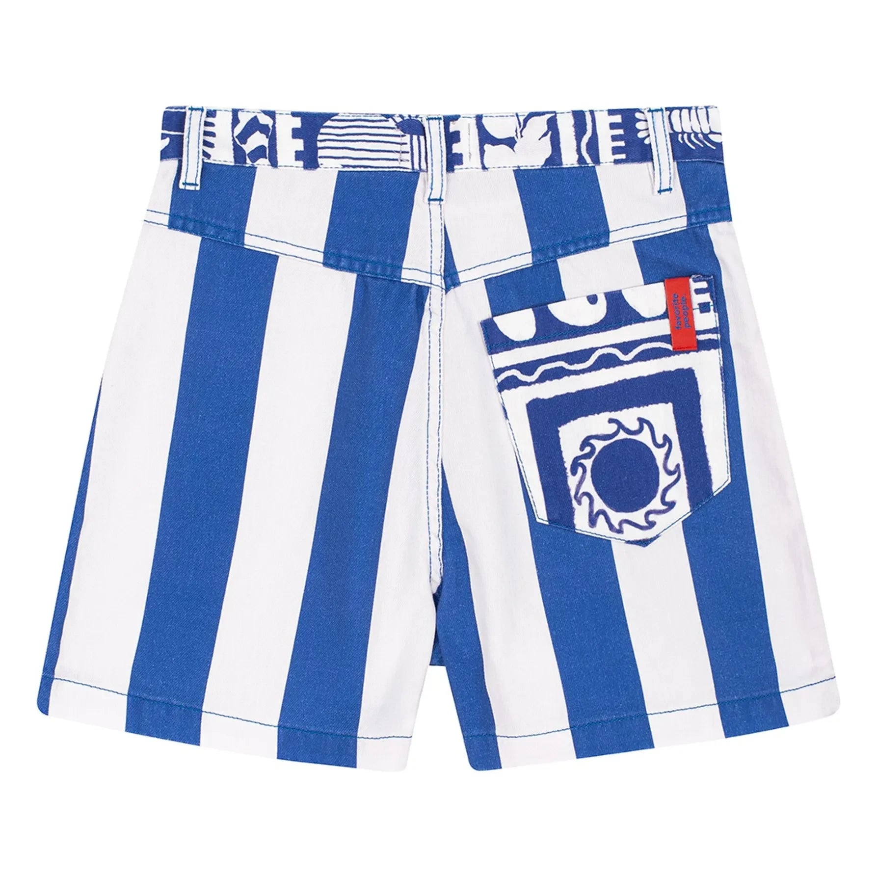 Favorite People – Positano Gestreifte Shorts – Damenkollektion | Blau