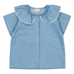 Louis Louise - Bluse Feston May Chambray | Hellblau