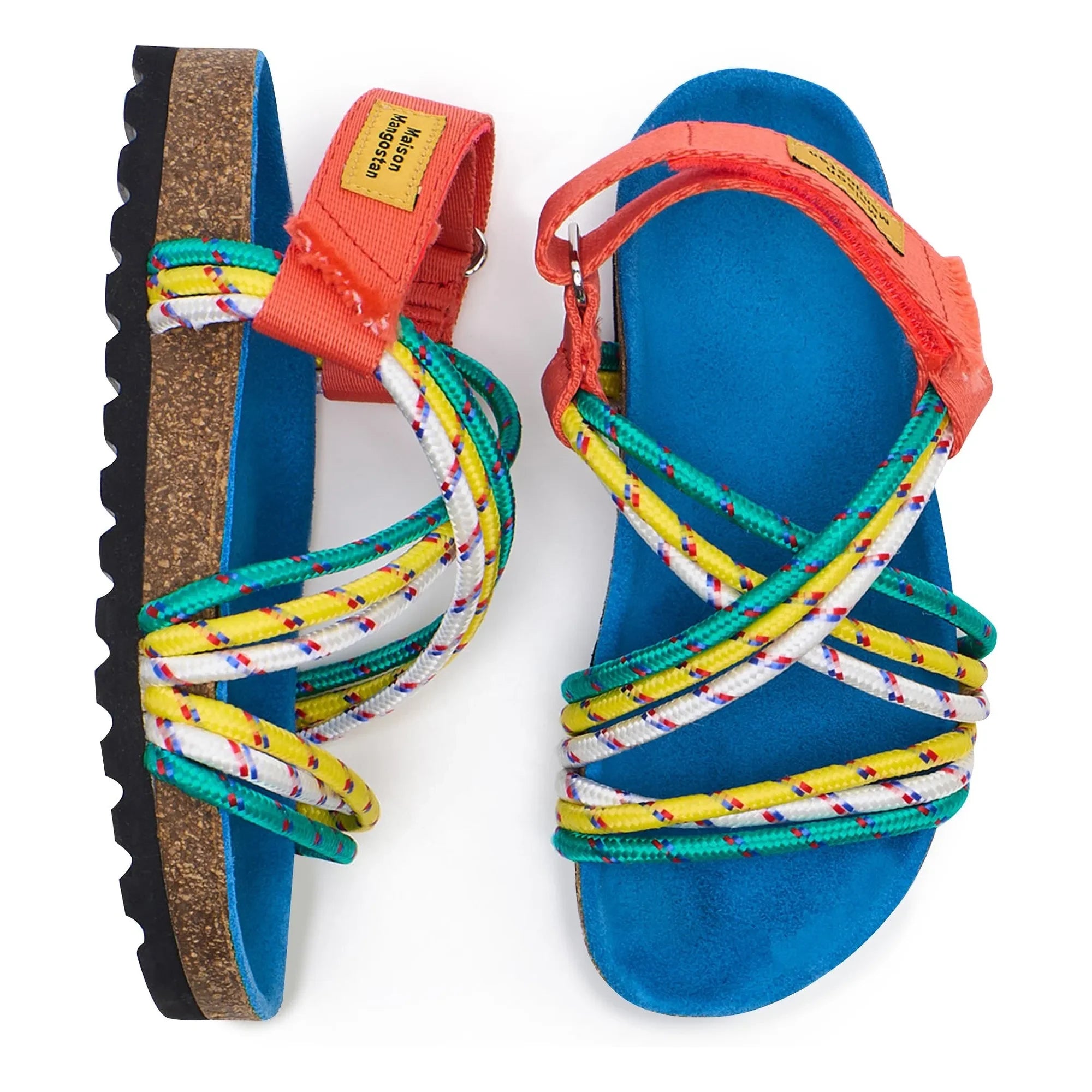 Maison Mangostan - Sandalen mit blauen Kordeln