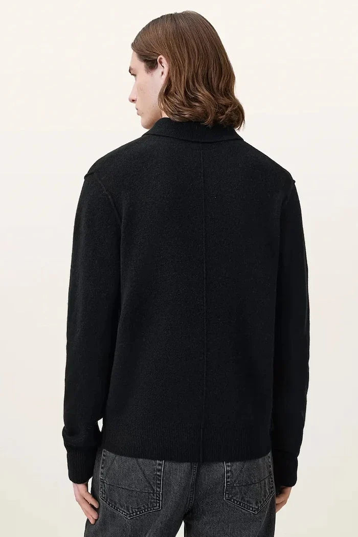 AllSaints Erkek Viskoz Kazak STATTEN
