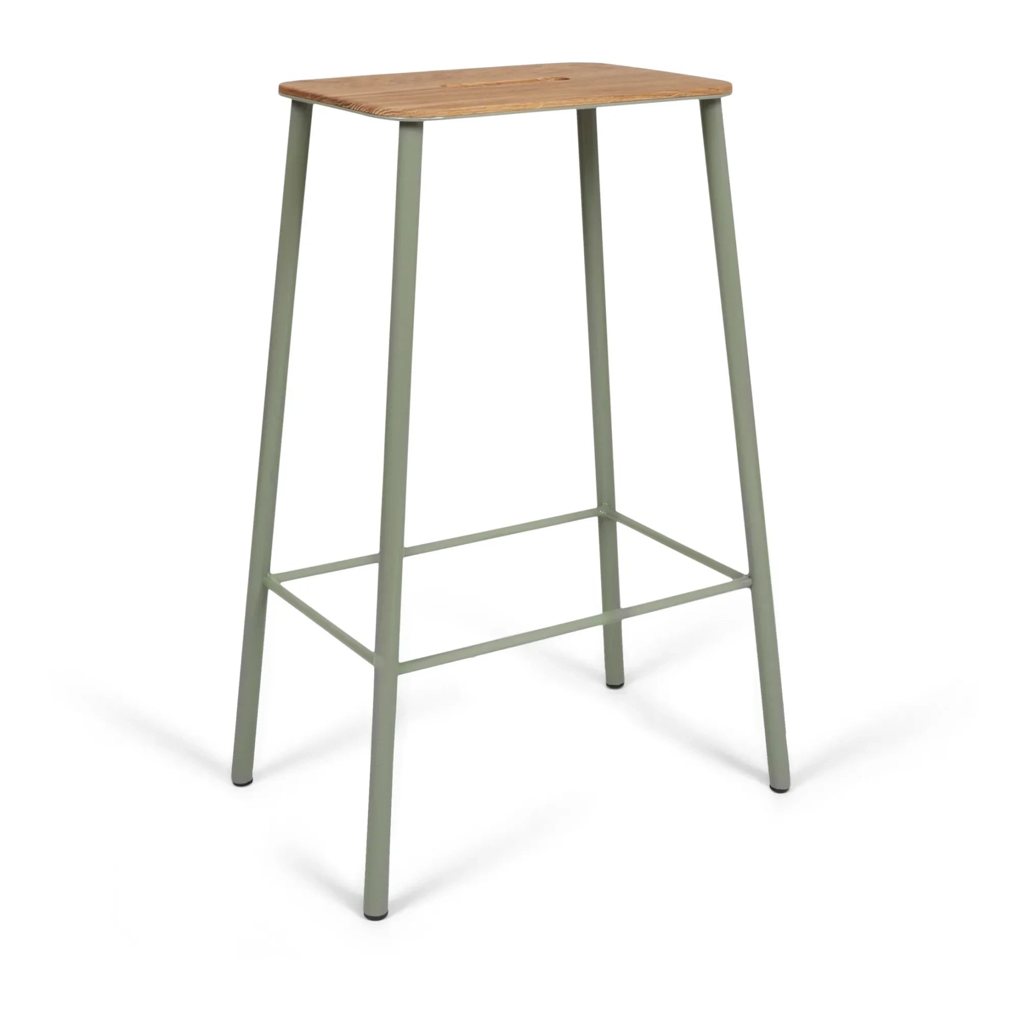 Frama - Adam Nyboder Hocker, Holzsitz | Grün