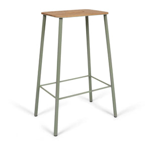 Frama - Adam Nyboder Hocker, Holzsitz | Grün