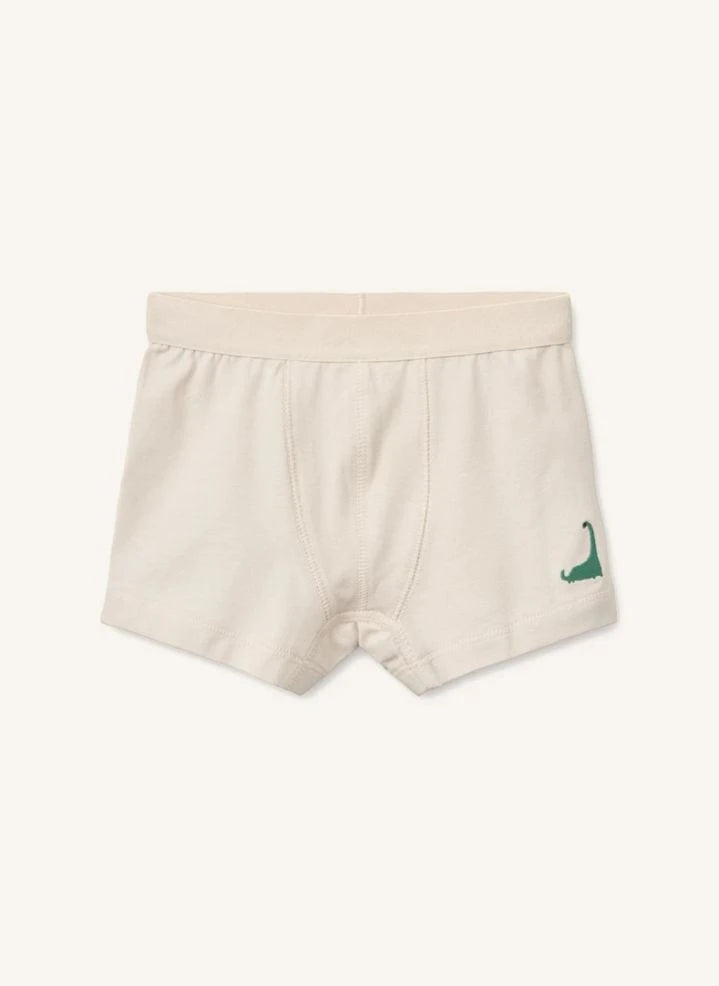 Liewood - 3er Set Marvin Dinosaurier Organische Baumwolle Boxer Slips | Beige