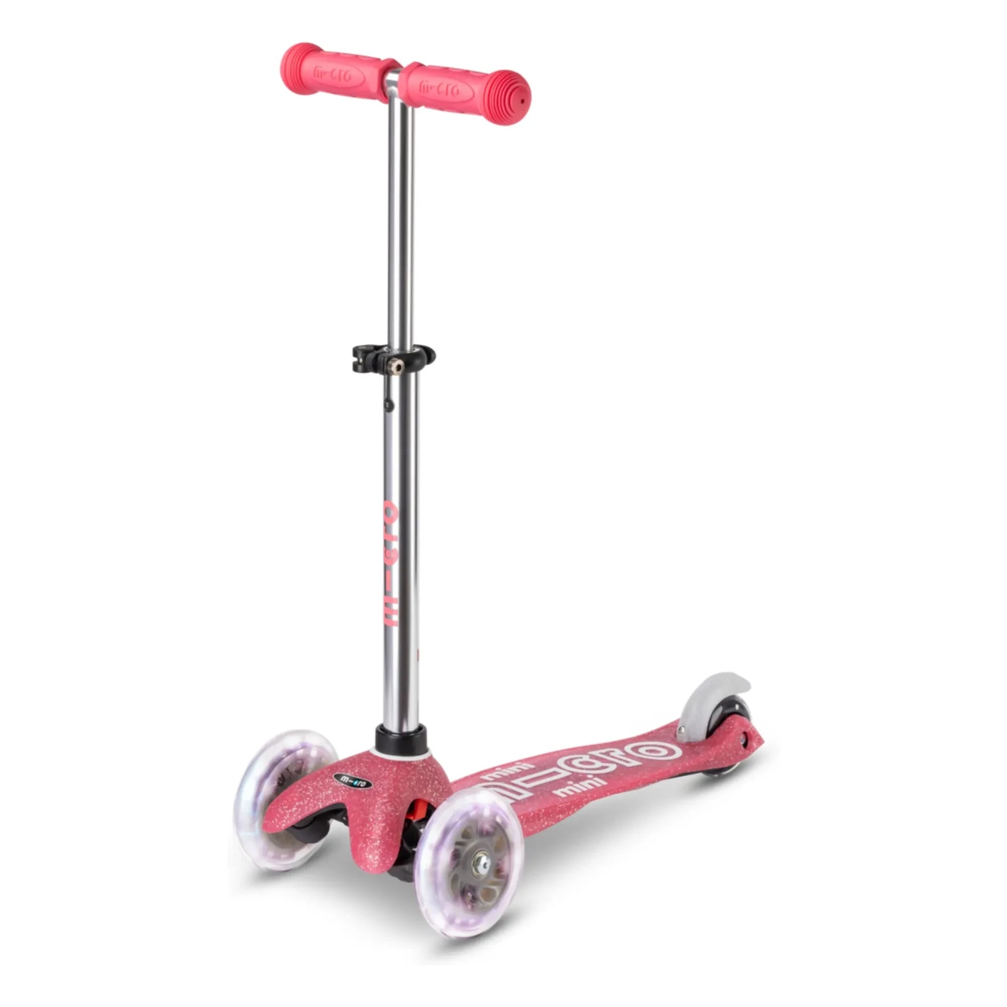 Micro - Mini LED Glitzer-Scooter | Rosa
