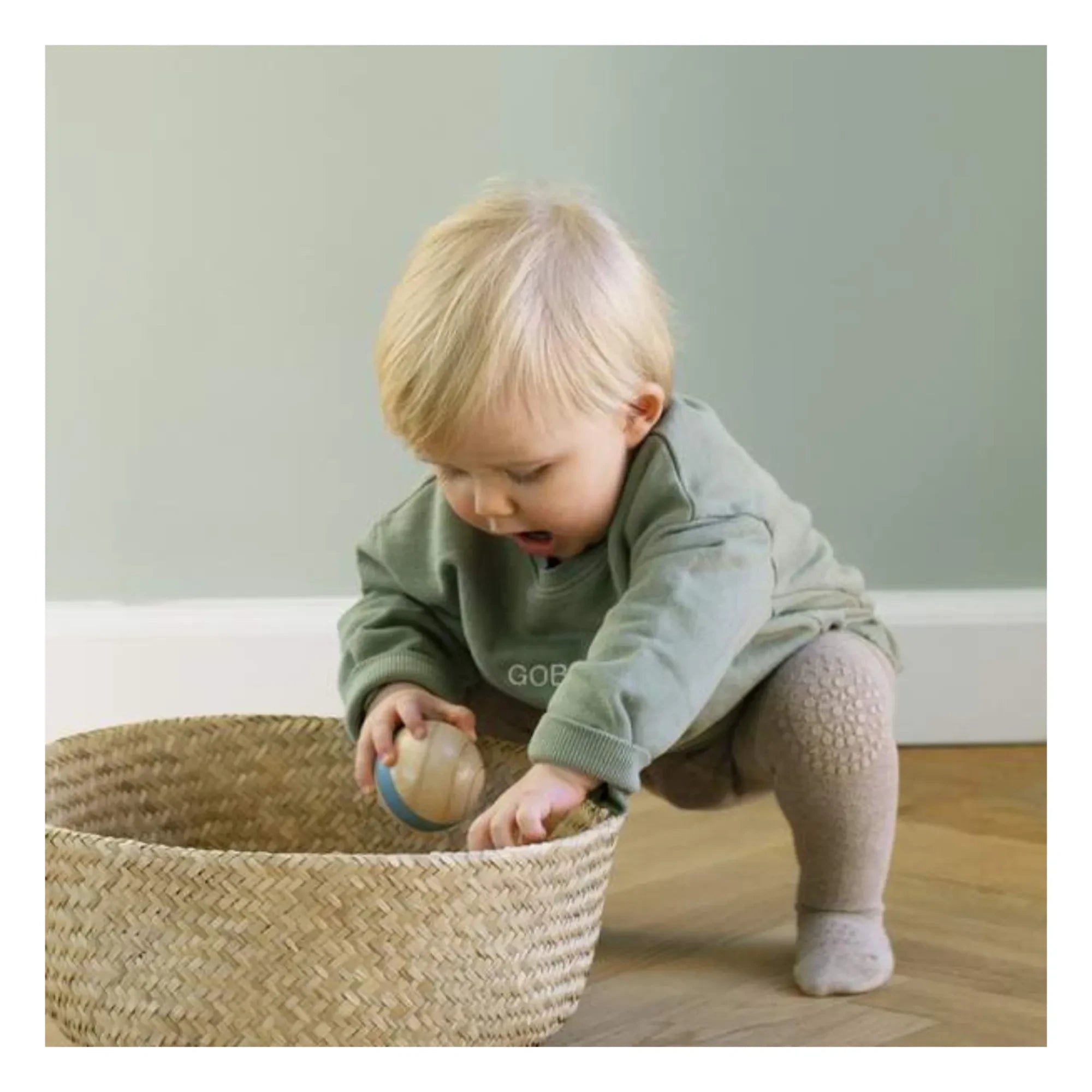 GOBABYGO – Anti-Rutsch-Leggings | Beige