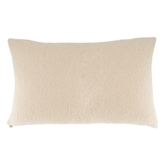 The Socialite Family - Carino Bouclette Wolle Rechteckkissen | Creme